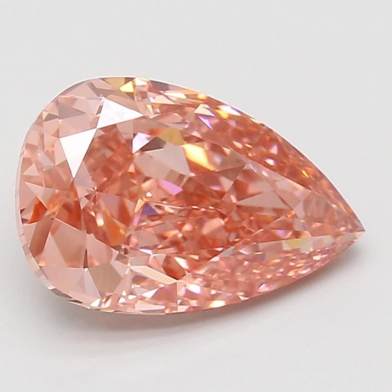 4.08 Ct. Fancy Vivid Pink Pear Lab Grown Diamond