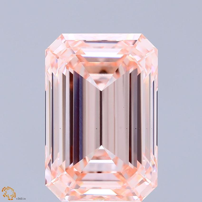 10.25 Ct. Fancy Intense Pink Emerald Lab Grown Diamond