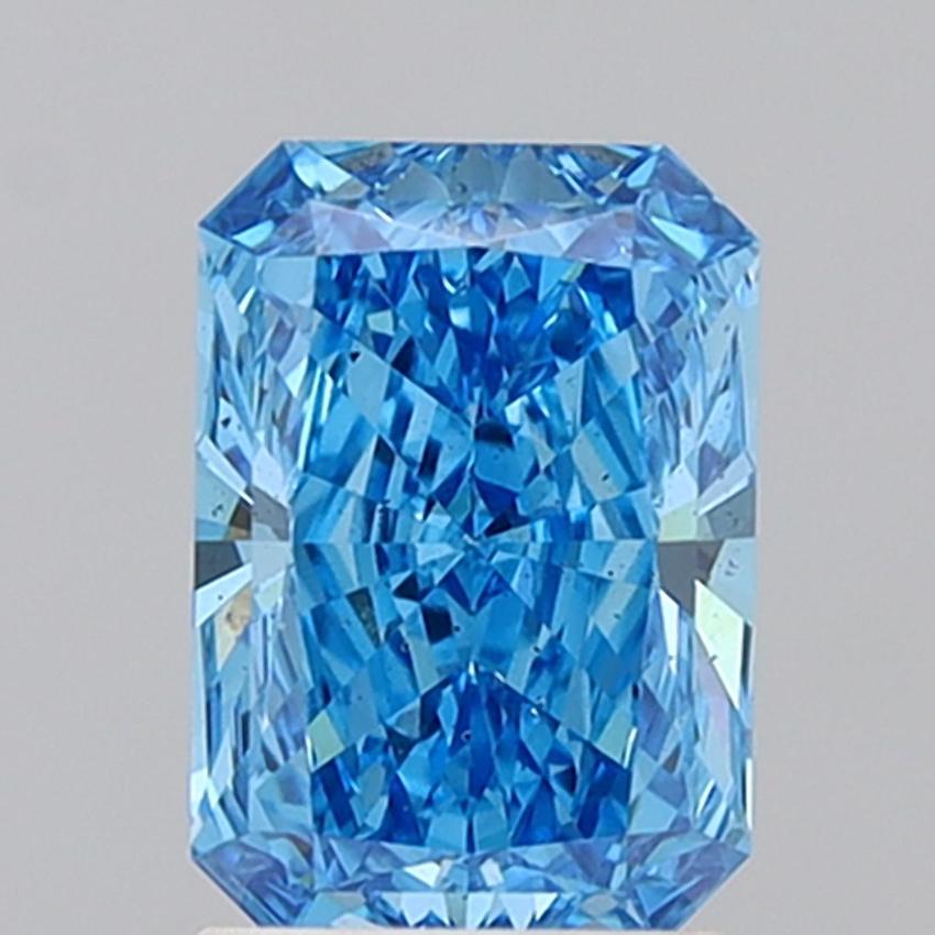 1.84 Ct. Fancy Vivid Blue Radiant Lab Grown Diamond