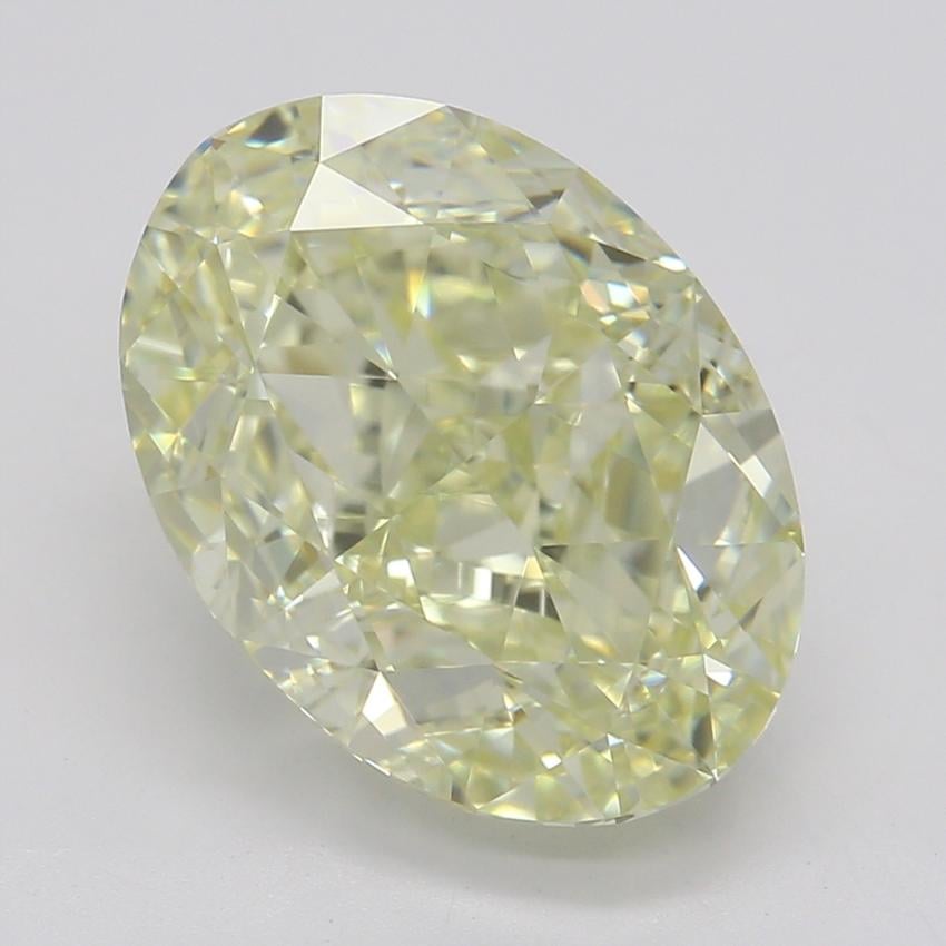 3.08 Ct. Fancy Light Yellow Oval Diamond