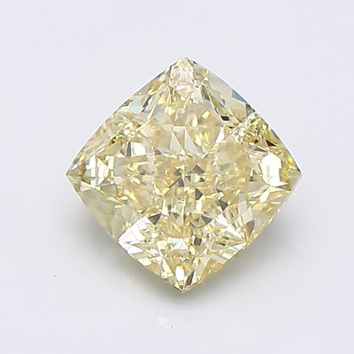 1.59 Ct. Fancy Intense Yellow Cushion Lab Grown Diamond