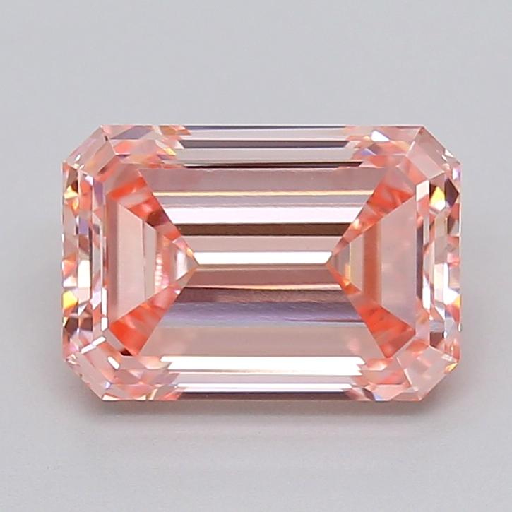 3.10 Ct. Fancy Intense  Pink Emerald Lab Grown Diamond