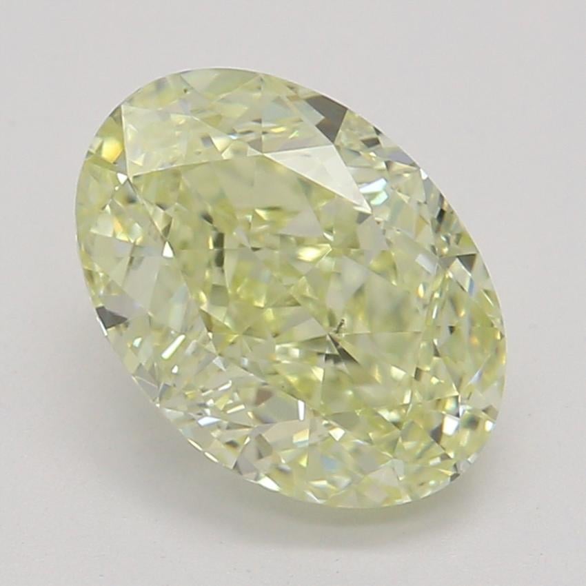 1.07 Ct. Fancy Light Yellow Oval Diamond