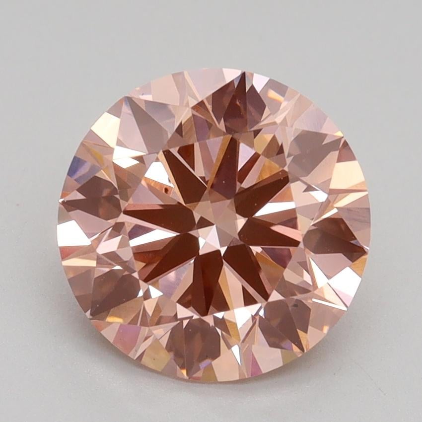 2.60 Ct. Fancy Intense Pink Round Lab Grown Diamond