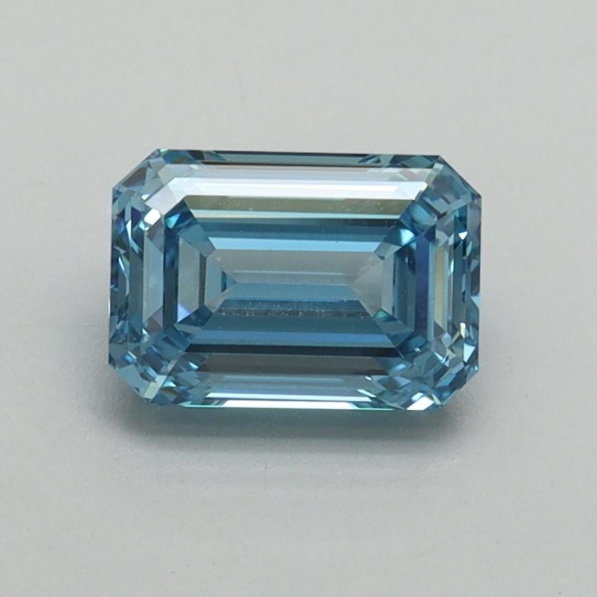 1.10 Ct. Fancy Vivid Blue Emerald Lab Grown Diamond