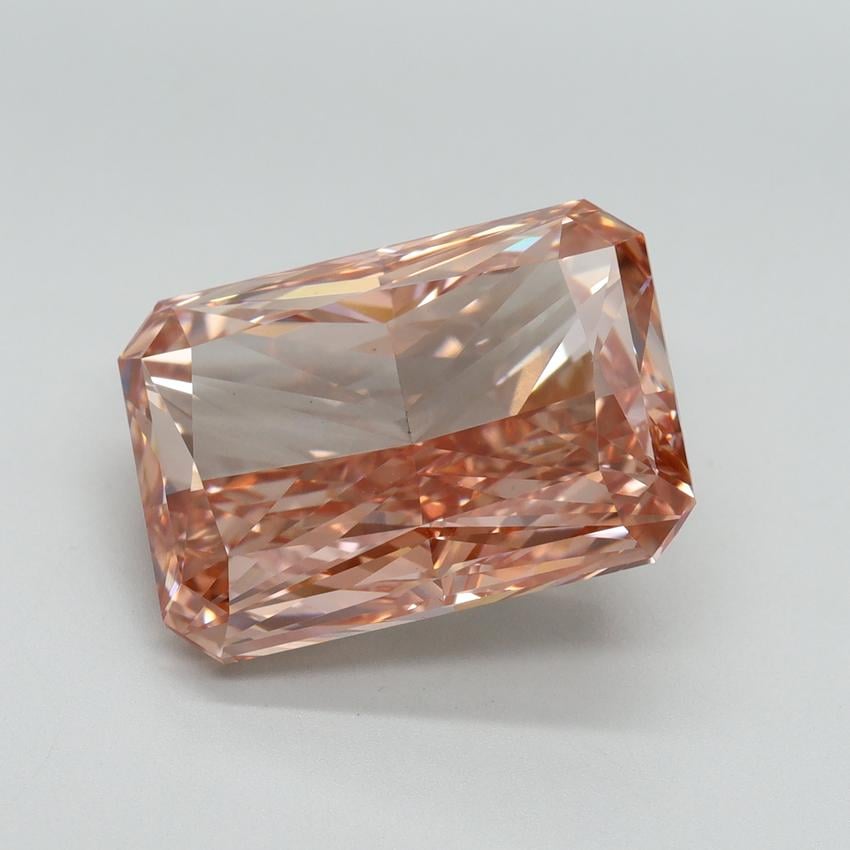 10.02 Ct. Fancy Vivid Pink Radiant Lab Grown Diamond