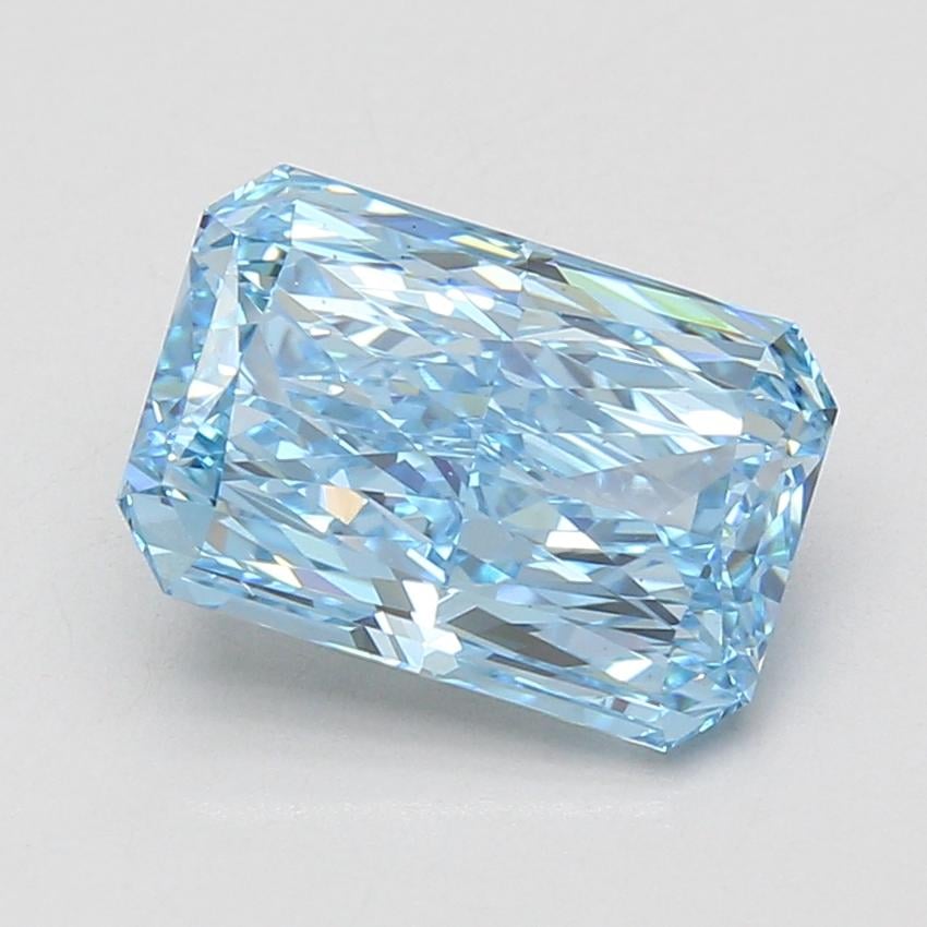 4.02 Ct. Fancy Vivid Blue Radiant Lab Grown Diamond