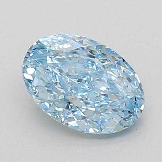 1.10 Ct. Fancy Vivid Blue Oval Lab Grown Diamond