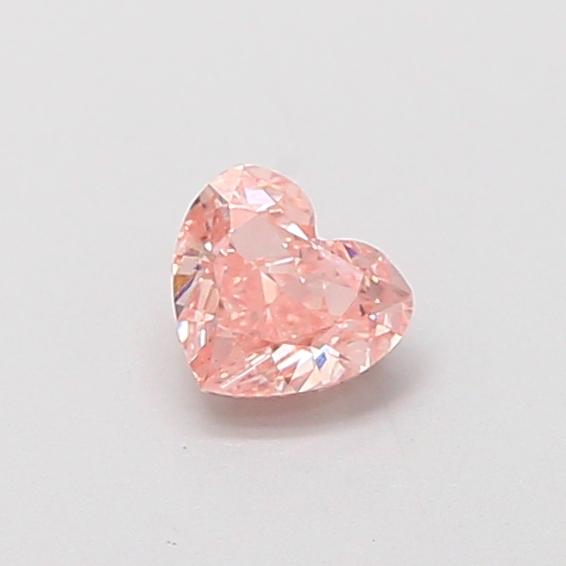 0.31 Ct. Fancy Intense  Pink Heart Lab Grown Diamond