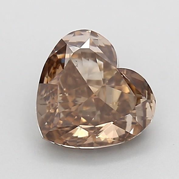 1.07 Ct. Fancy Light Brown Heart Lab Grown Diamond