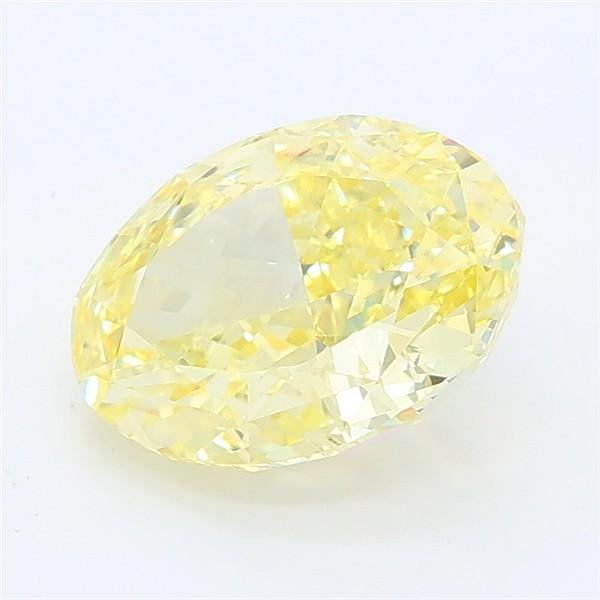 2.26 Ct. Fancy Intense Yellow Oval Lab Grown Diamond