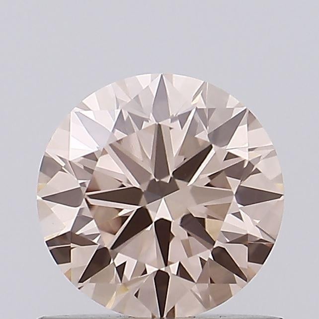 0.75 Ct. Fancy Intense Brownish Pink Round Lab Grown Diamond