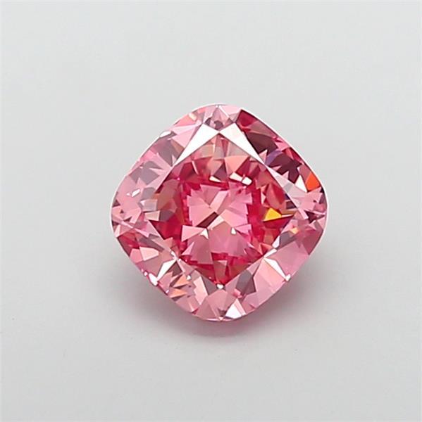 3.00 Ct. Fancy Vivid Pink Cushion Lab Grown Diamond