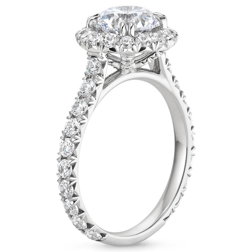 Platinum Luxe Sienna Halo Diamond Ring (3/4 ct. tw.), large side view