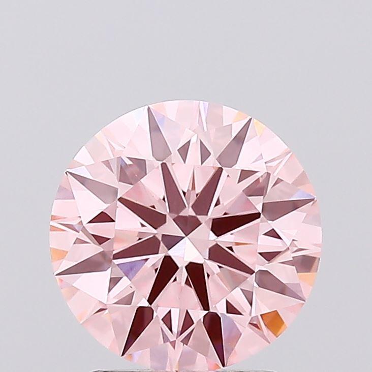 2.11 Ct. Fancy Vivid Pink Round Lab Grown Diamond