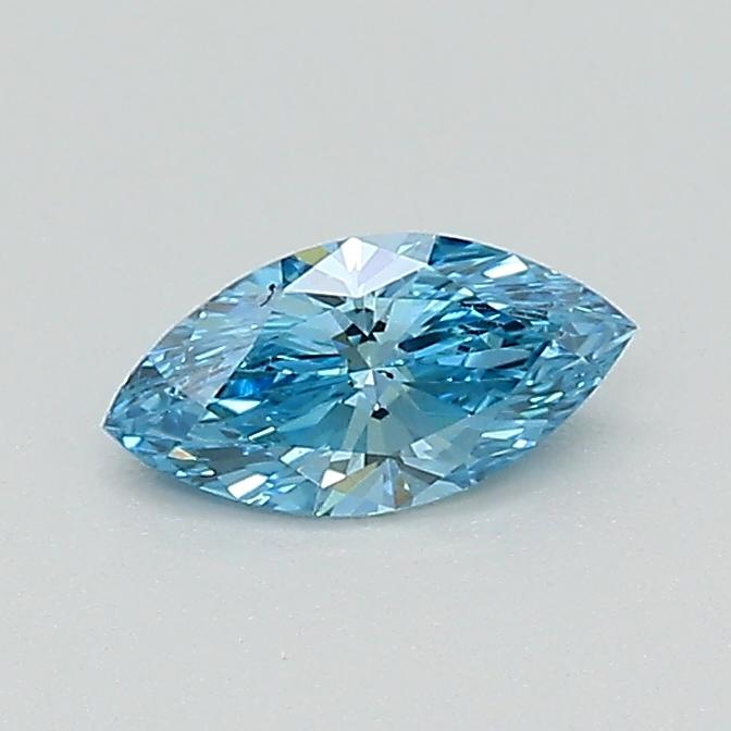 0.33 Ct. Fancy Vivid Blue Marquise Lab Grown Diamond