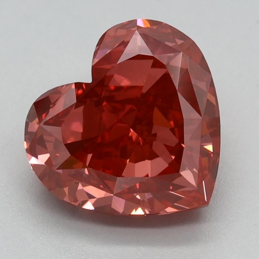 2.18 Ct. Fancy Vivid Pink Heart Lab Grown Diamond