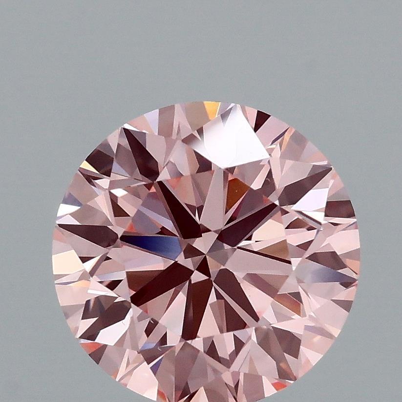 2.51 Ct. Fancy Vivid Pink Round Lab Grown Diamond