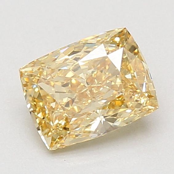 1.26 Ct. Fancy Vivid Yellow Cushion Lab Grown Diamond
