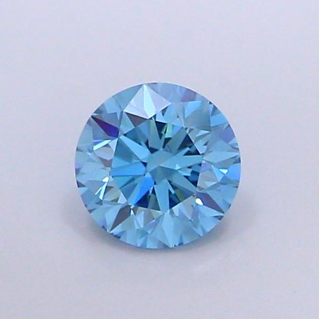 1.72 Ct. Fancy Vivid Blue Round Lab Grown Diamond