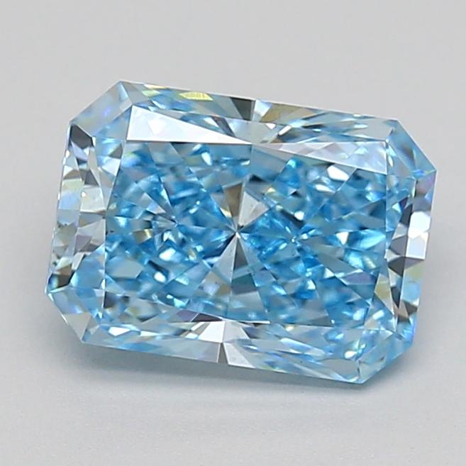 2.56 Ct. Fancy Vivid Blue Radiant Lab Grown Diamond