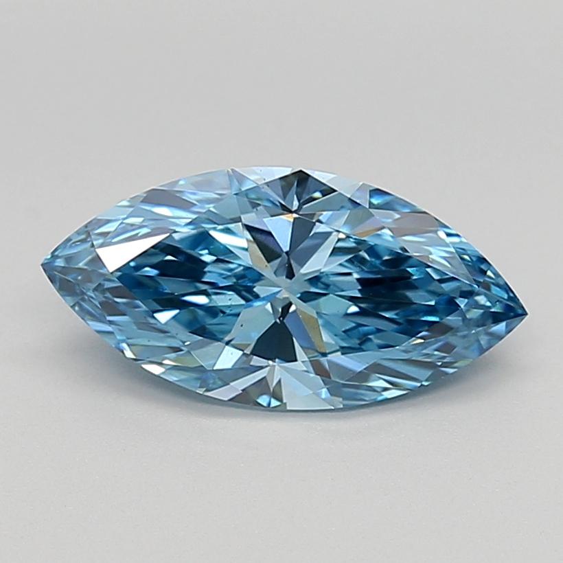 2.01 Ct. Fancy Vivid  Blue Marquise Lab Grown Diamond