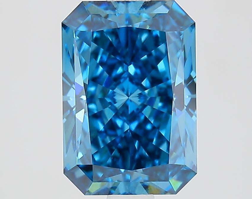 2.07 Ct. Fancy Vivid Blue Radiant Lab Grown Diamond