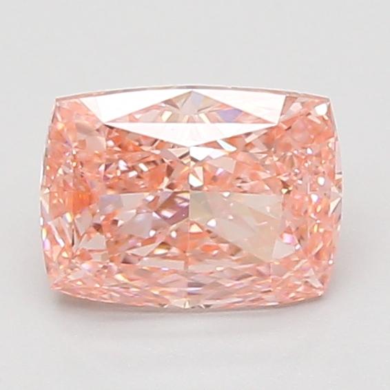 1.53 Ct. Fancy Vivid Pink Cushion Lab Grown Diamond