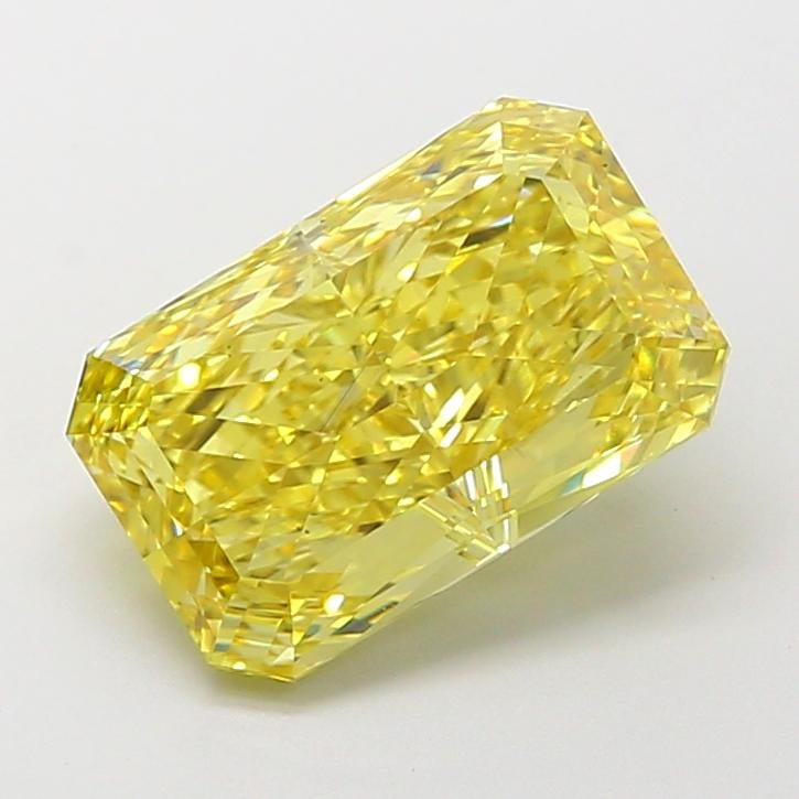4.03 Ct. Fancy Intense  Yellow Radiant Lab Grown Diamond