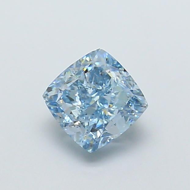 1.67 Ct. Fancy Vivid Blue Cushion Lab Grown Diamond