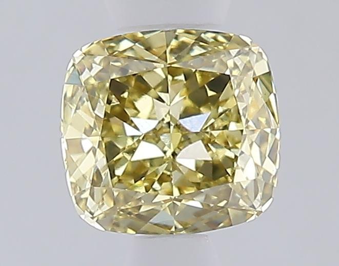 1.08 Ct. Fancy Intense  Yellow Cushion Lab Grown Diamond