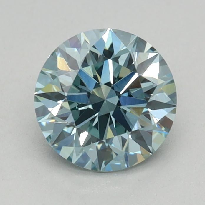 0.72 Ct. Fancy Vivid Blue Round Lab Grown Diamond