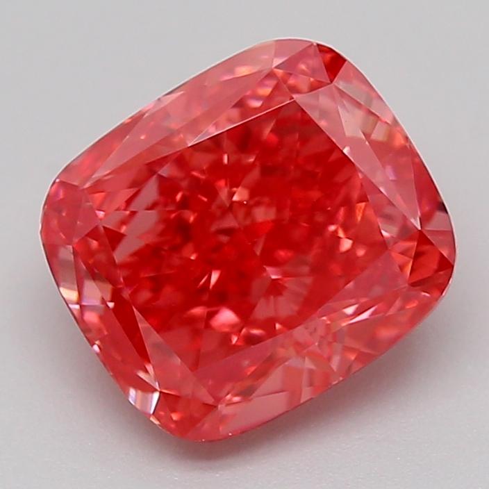2.13 Ct. Fancy Vivid  Pink Cushion Lab Grown Diamond