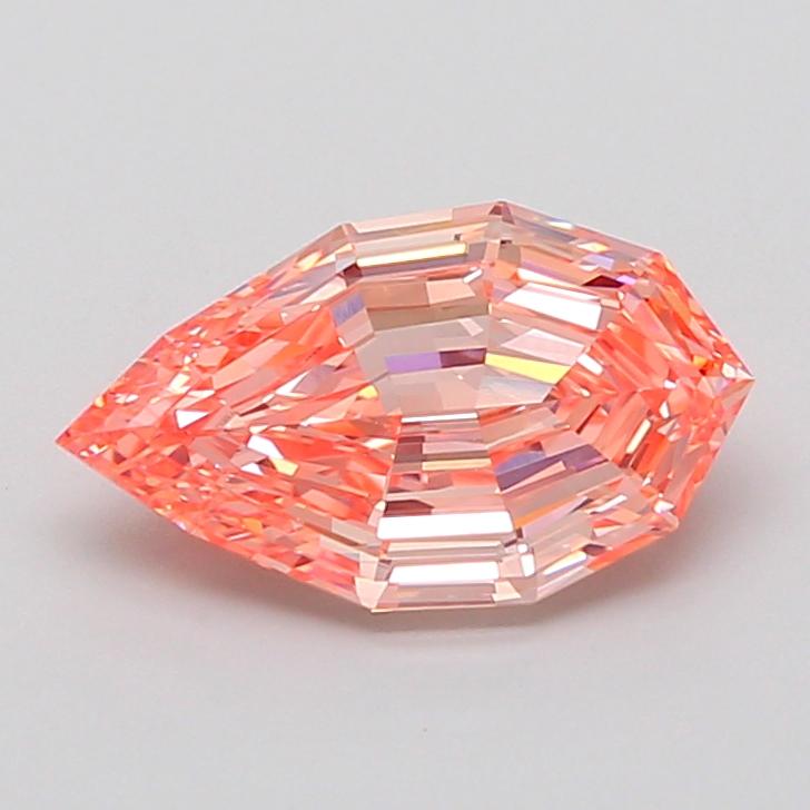 2.09 Ct. Fancy Vivid None Pink Pear Lab Grown Diamond