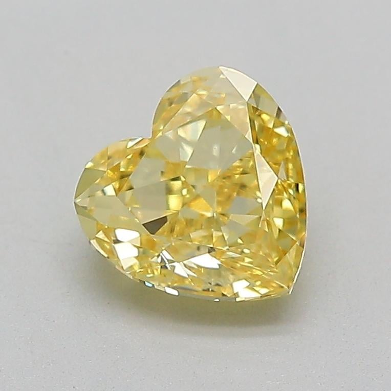 1.02 Ct. Fancy Intense  Yellow Heart Lab Grown Diamond