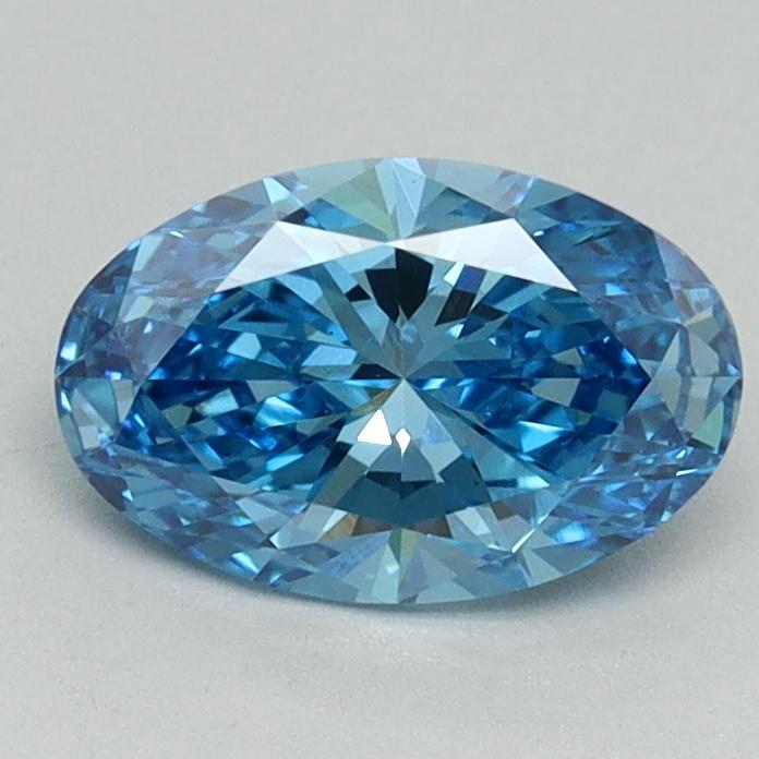 1.05 Ct. Fancy Vivid Blue Oval Lab Grown Diamond