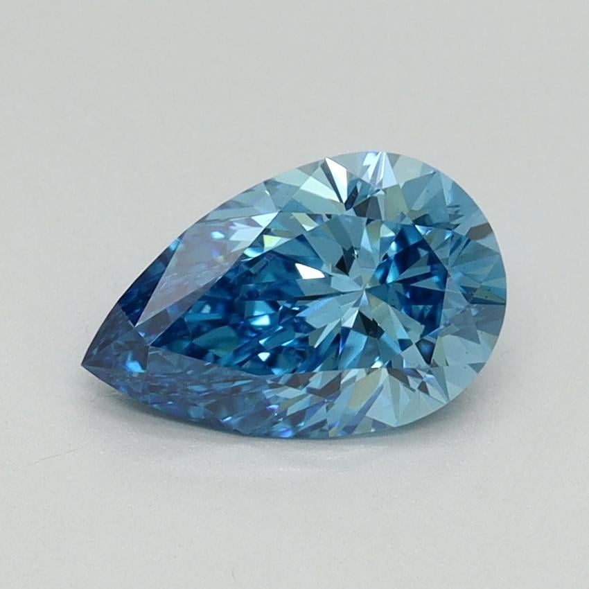 1.02 Ct. Fancy Vivid Blue Pear Lab Grown Diamond