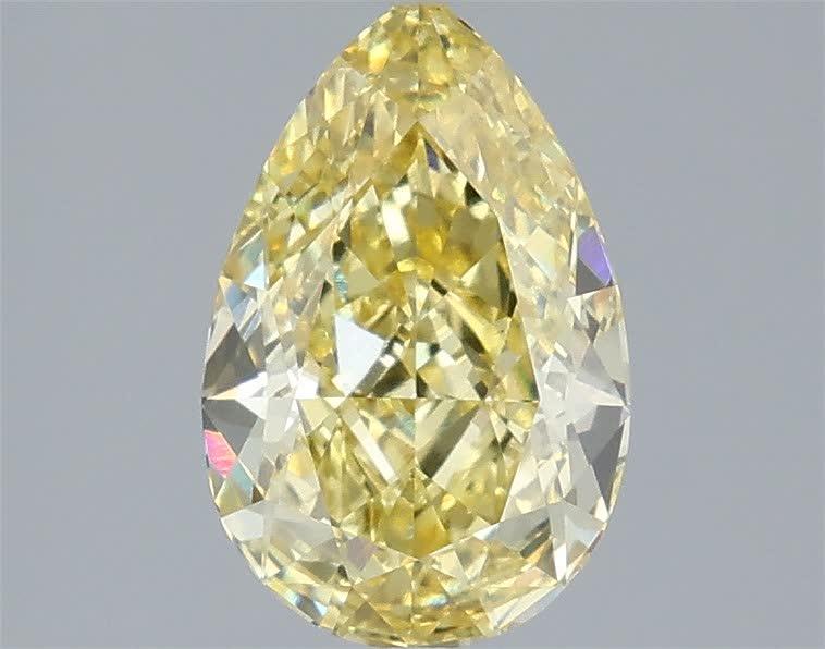 2.09 Ct. Fancy Intense  Yellow Pear Lab Grown Diamond