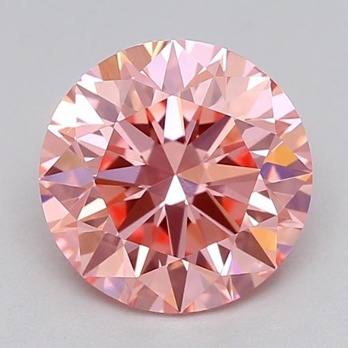 1.00 Ct. Fancy Vivid  Pink Round Lab Grown Diamond