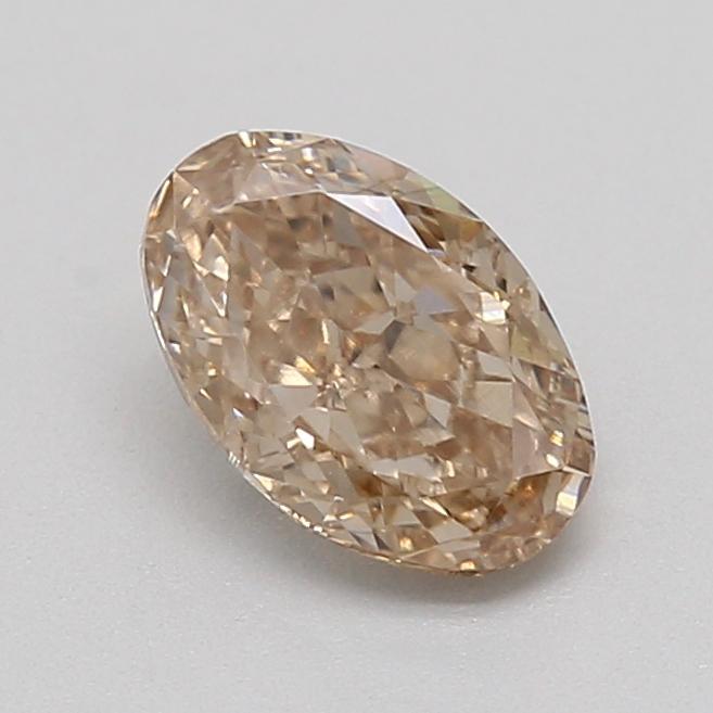 0.48 Ct. Very Light  Brown Oval Lab Grown Diamond