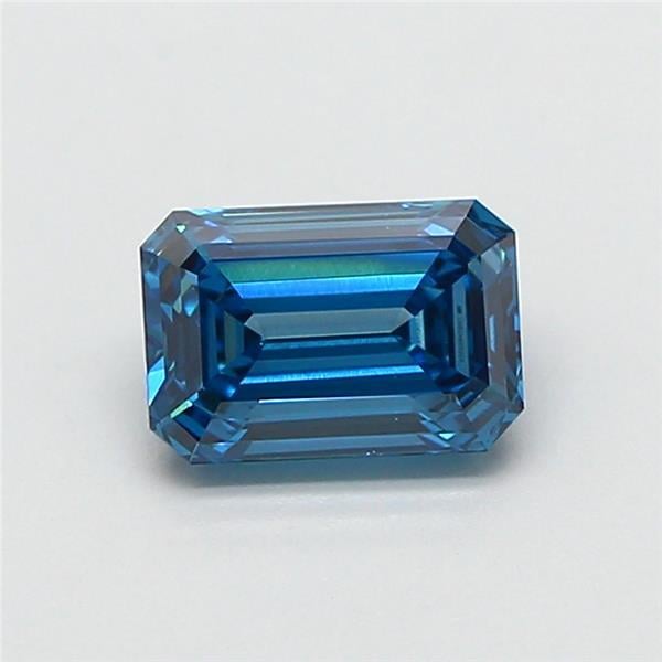 1.02 Ct. Fancy Vivid Blue Emerald Lab Grown Diamond