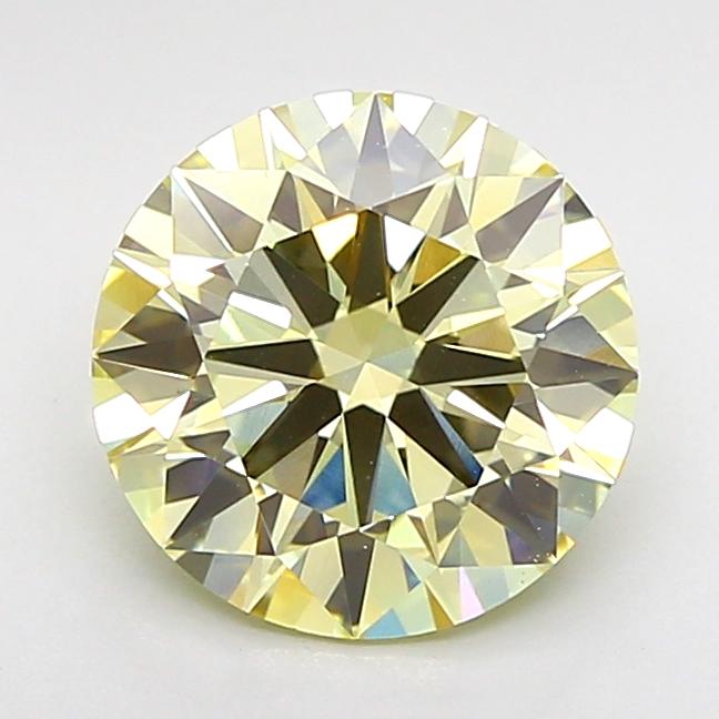 2.04 Ct. Fancy Light  Yellow Round Lab Grown Diamond