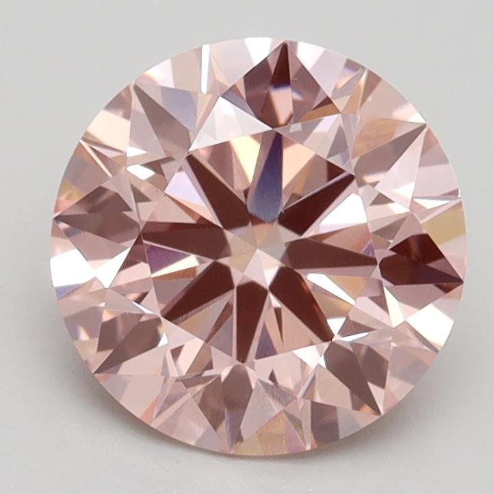 2.00 Ct. Fancy Intense Pink Round Lab Grown Diamond