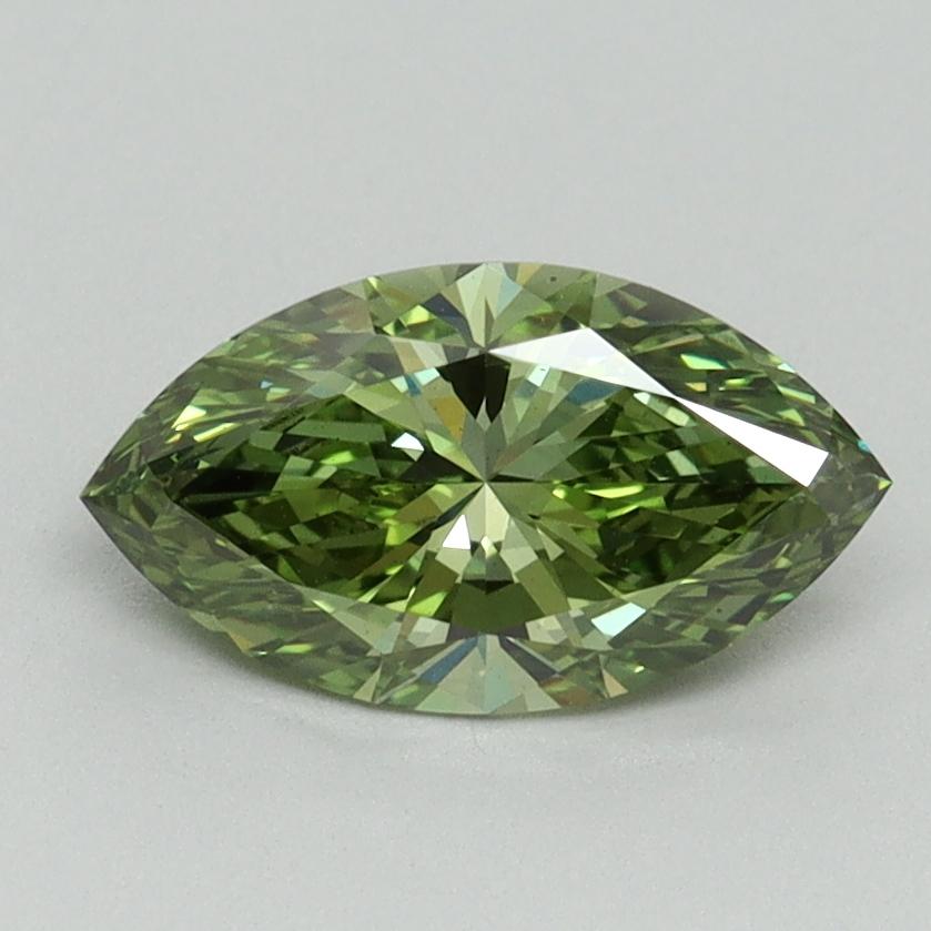 1.05 Ct. Fancy Vivid Green Marquise Lab Grown Diamond