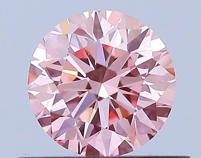 0.52 Ct. Fancy Vivid Pink Round Lab Grown Diamond