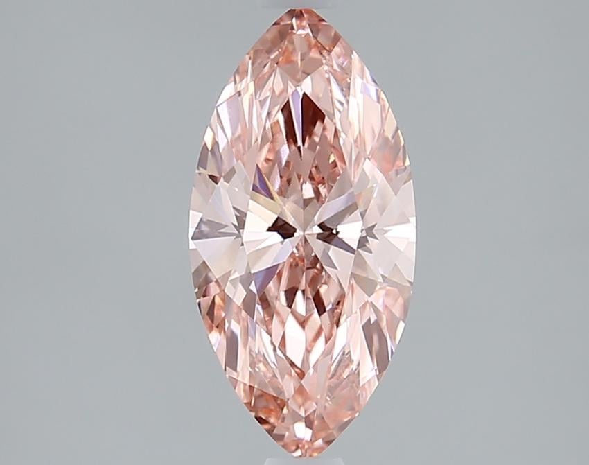 1.53 Ct. Fancy Vivid Pink Marquise Lab Grown Diamond