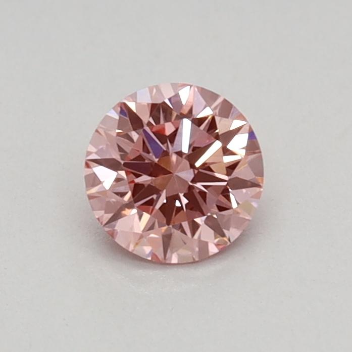 0.30 Ct. Fancy Vivid Pink Round Lab Grown Diamond