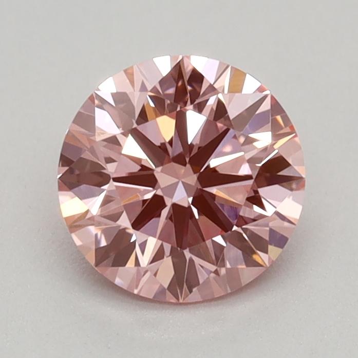0.51 Ct. Fancy Vivid  Pink Round Lab Grown Diamond