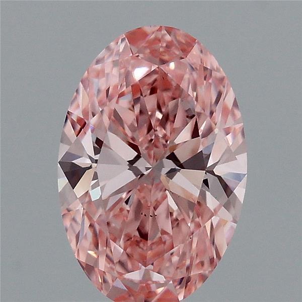 1.05 Ct. Fancy Vivid Pink Oval Lab Grown Diamond