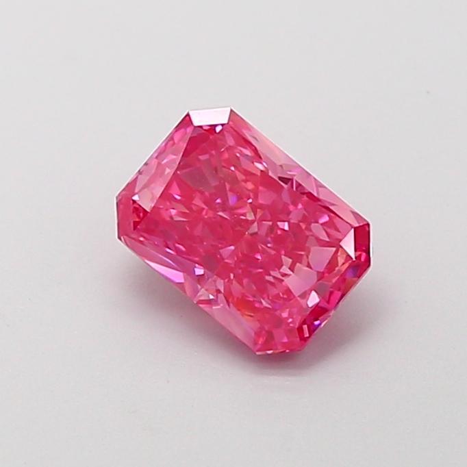 1.00 Ct. Fancy Vivid Pink Radiant Lab Grown Diamond